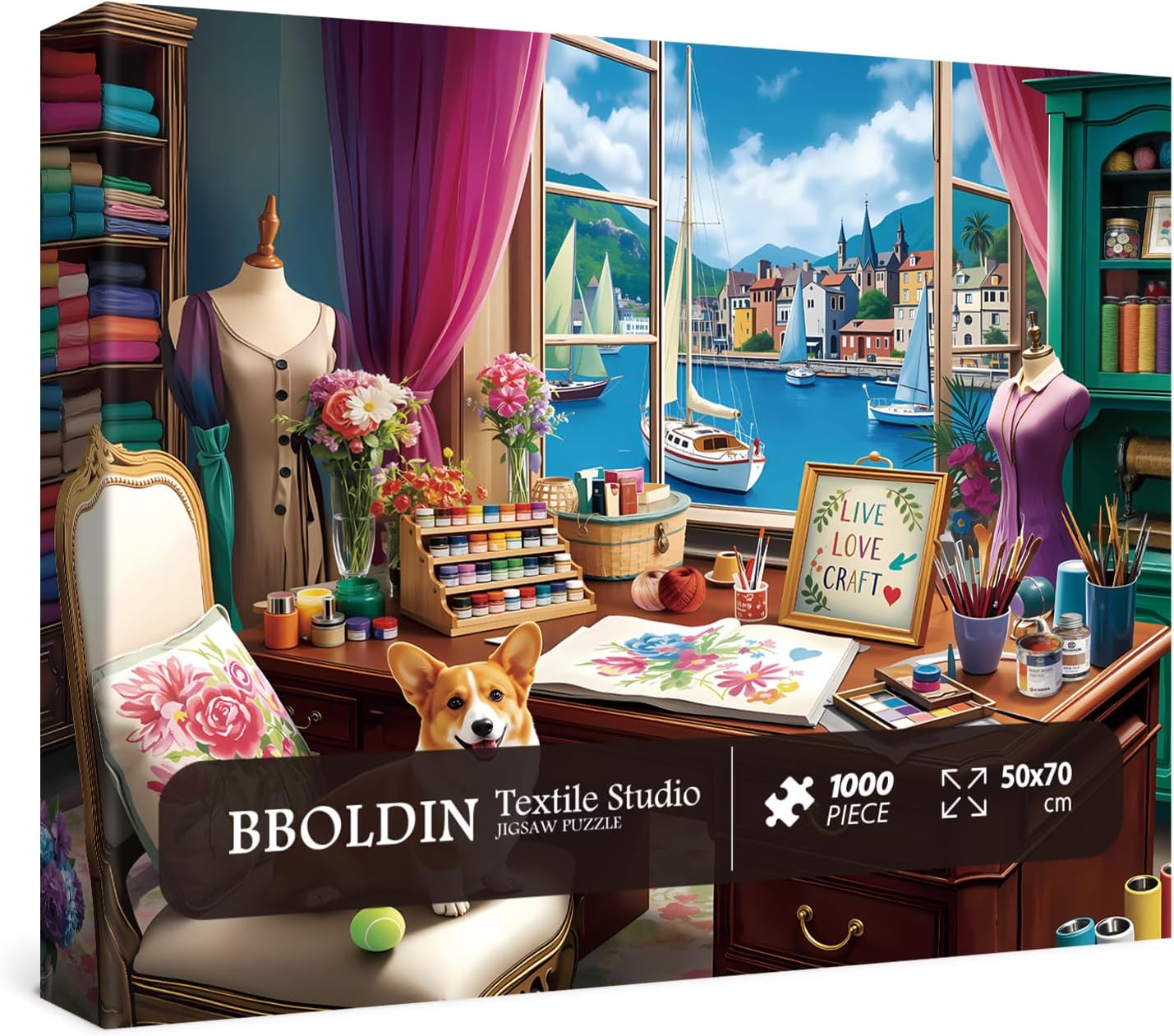 Sewing Studio Corgi Puzzles