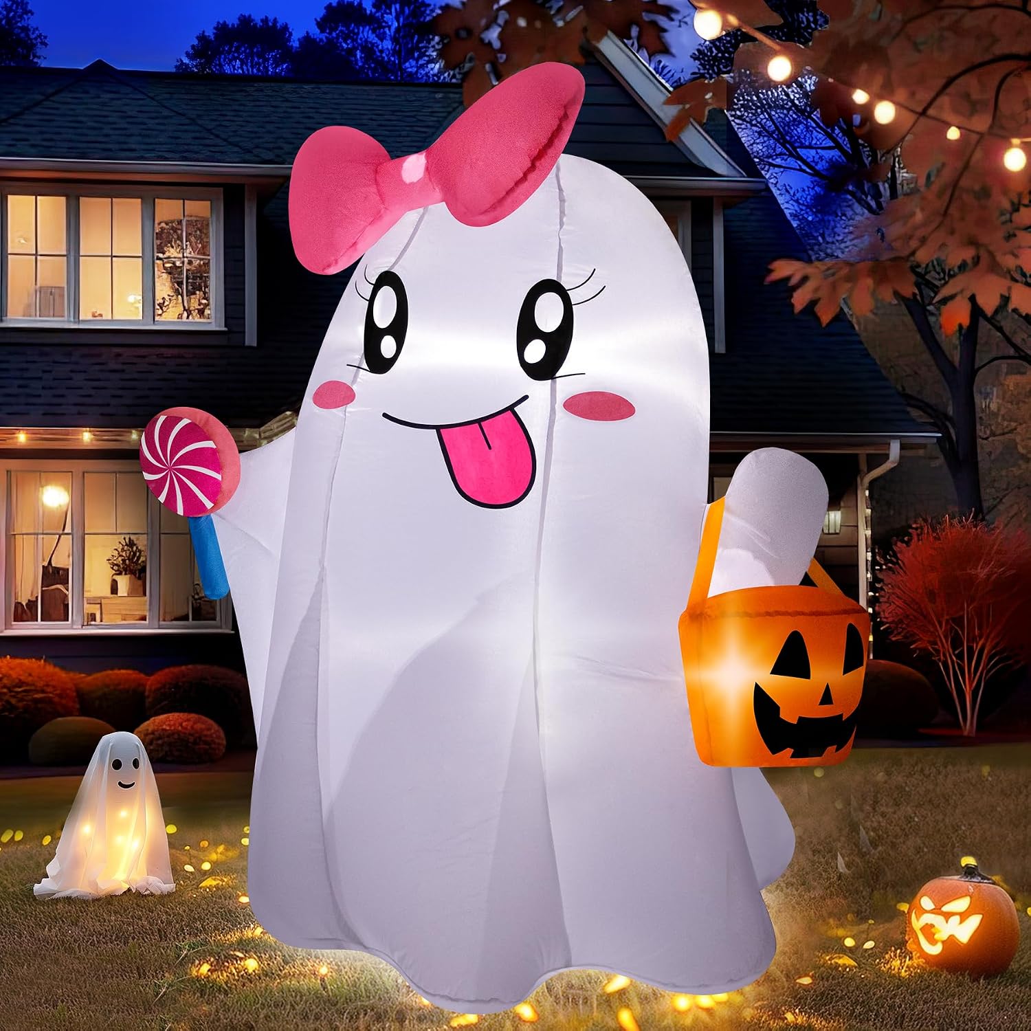 Zukakii Halloween Inflatable Ghosts