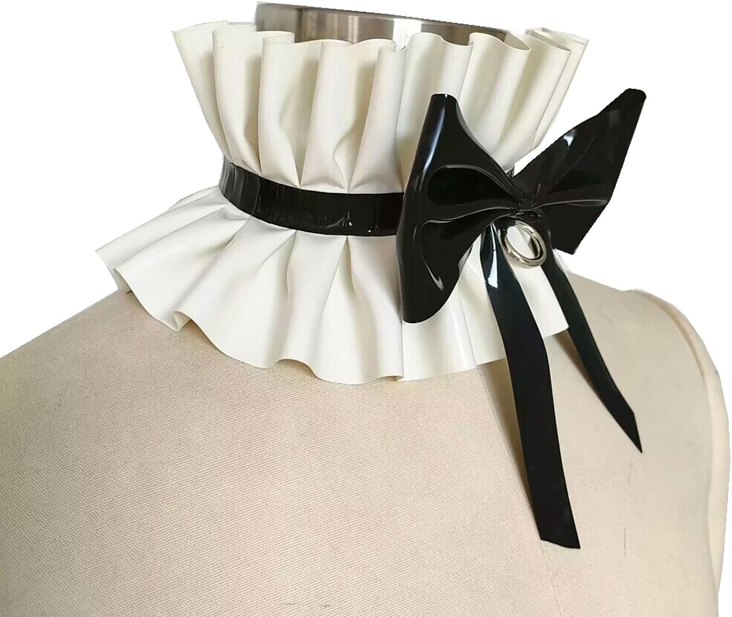 GREEFEI Latex Ruffled Neck Collars