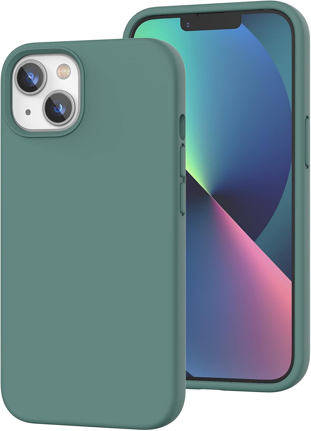 iPhone 13 Silicone Cases (Pine Green