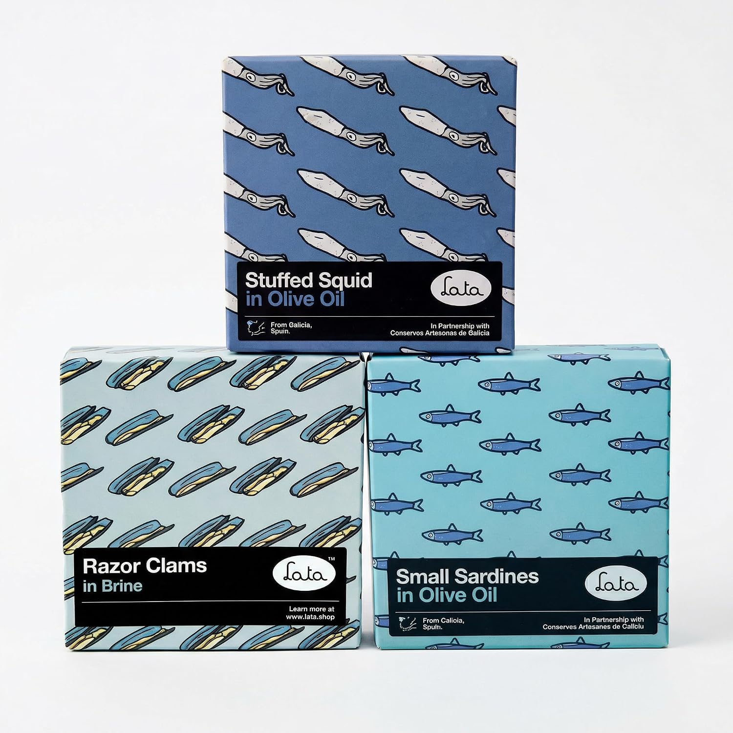 Lata Spanish Seafood Variety Packs