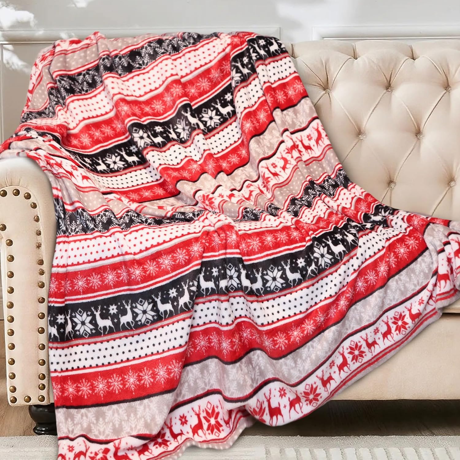 HITIME Christmas Twin Blankets