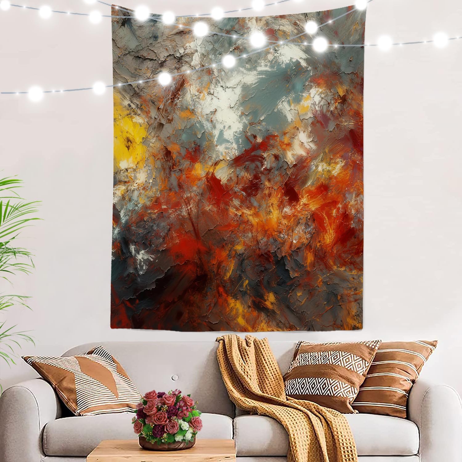 BaoNews Grey Blue Tapestries