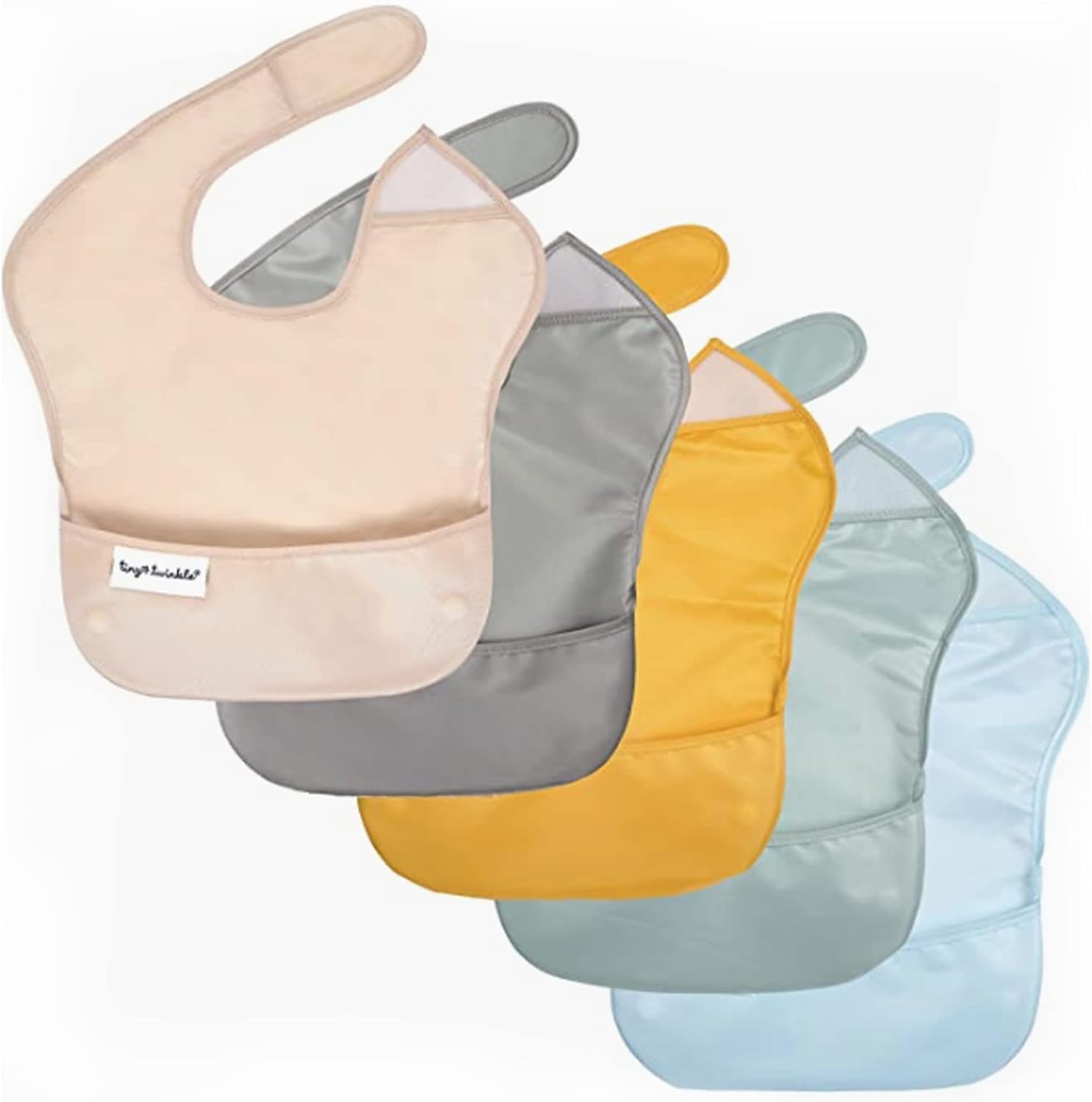 Tiny Twinkle Mess-Proof Baby Bibs