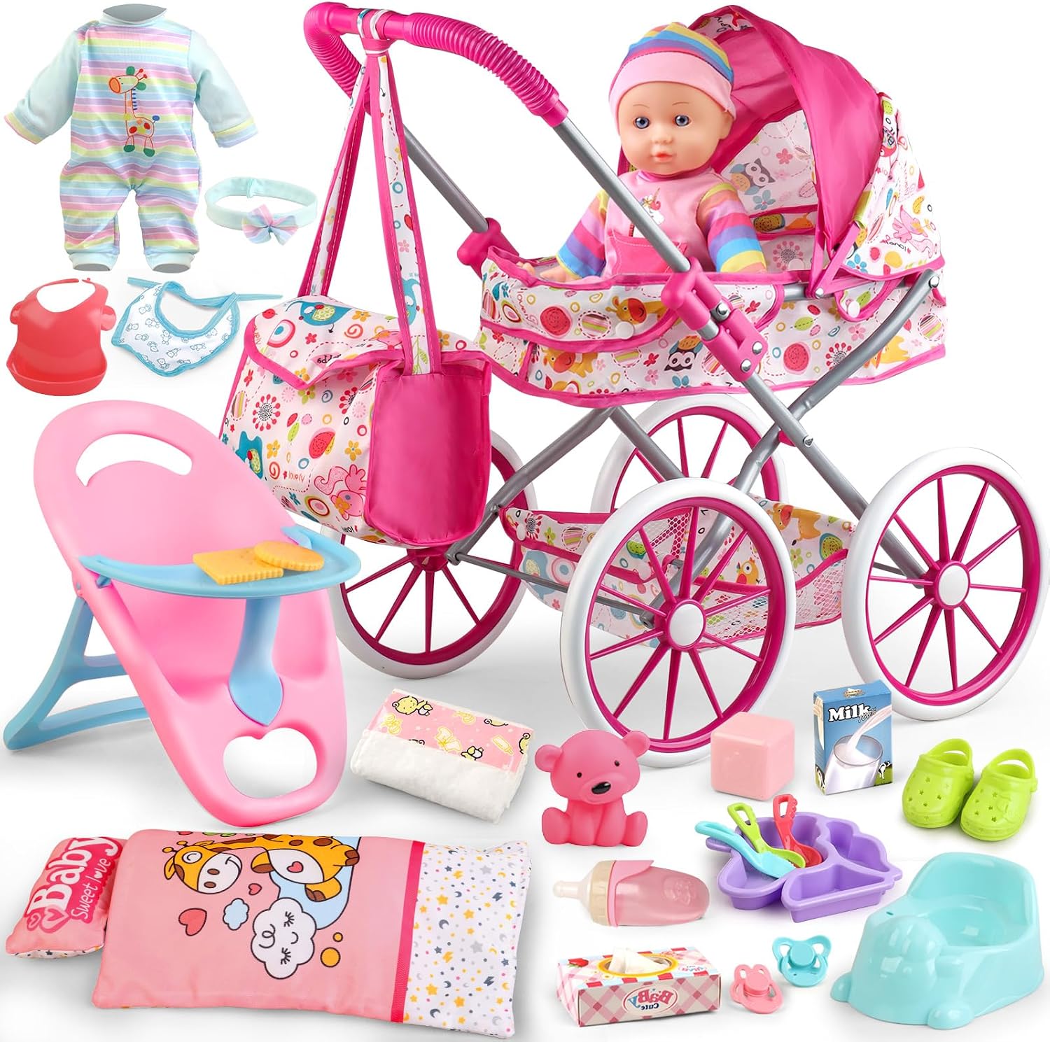 Baby Doll Stroller Play Sets