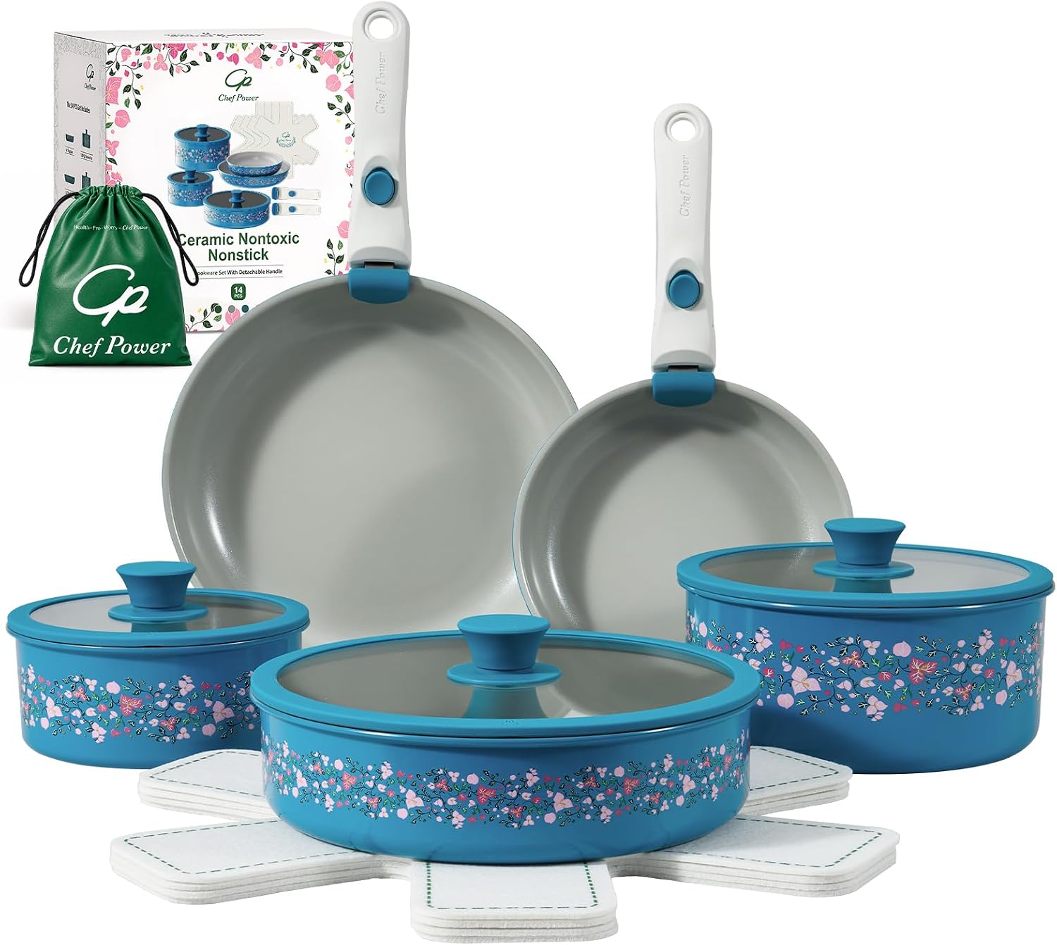 Chef Power Ceramic Cookware Sets