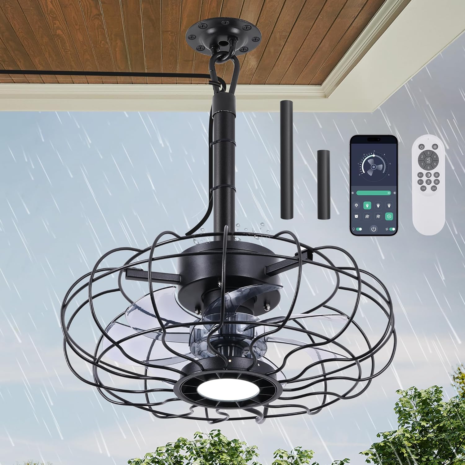 Outdoor Ceiling Fans with Light