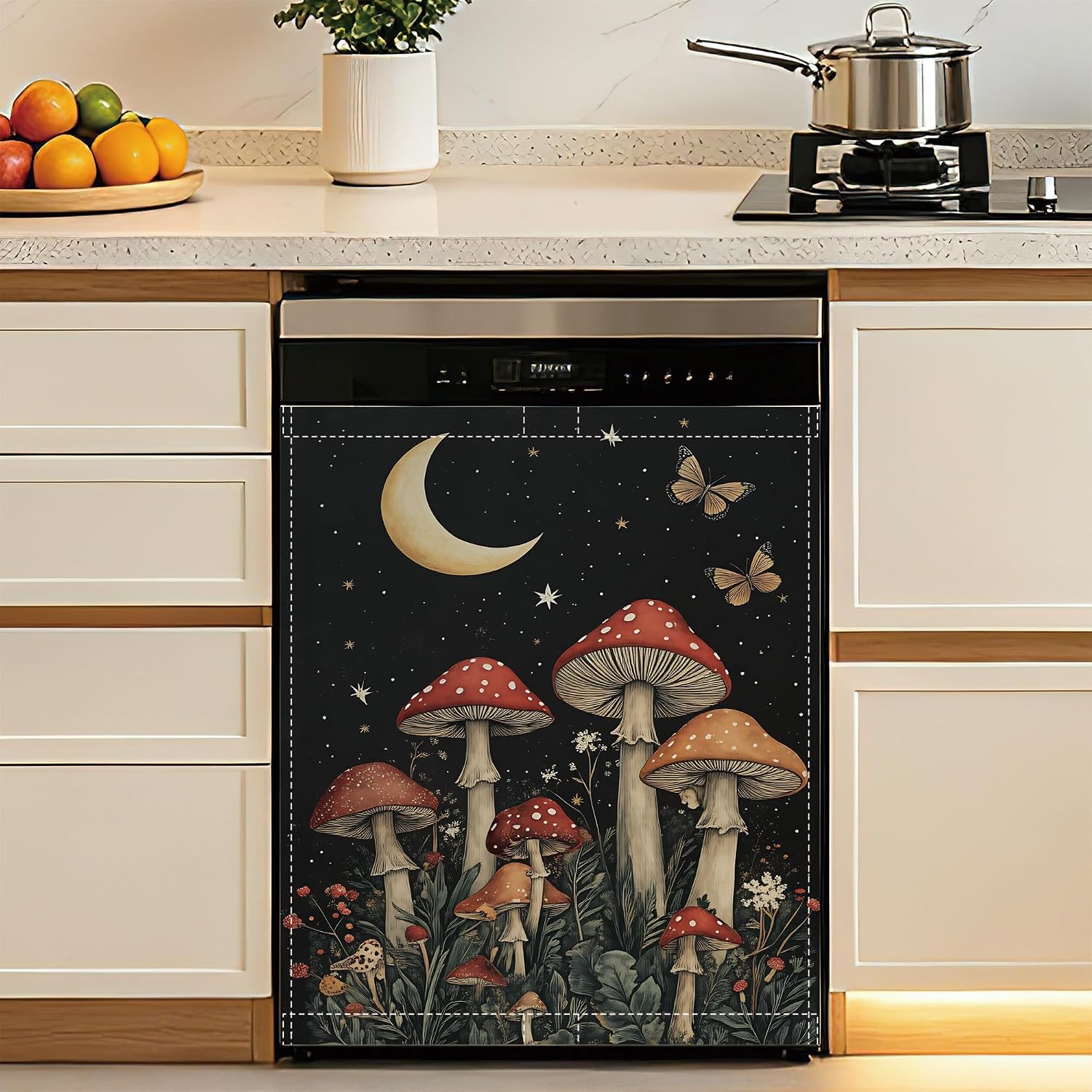 Mushroom Boho Dishwasher Covers