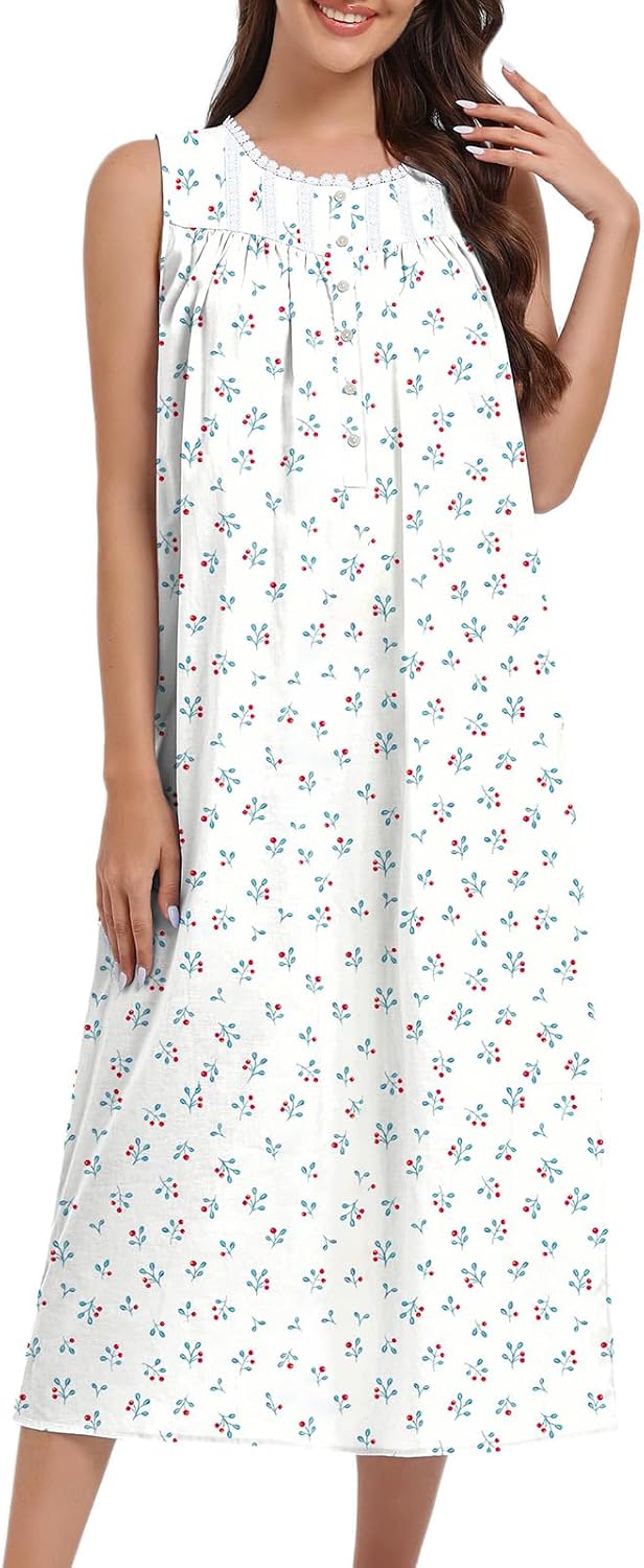 FMIRREO Cotton Nightgowns