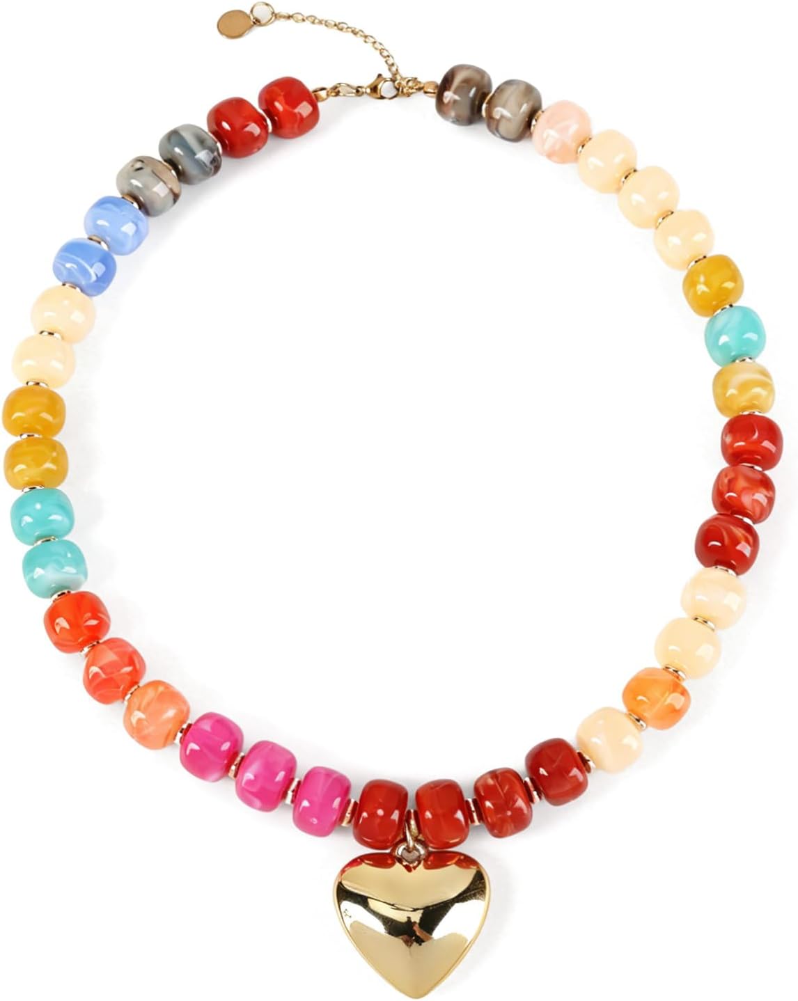 Zhanzong Chunky Heart Necklaces