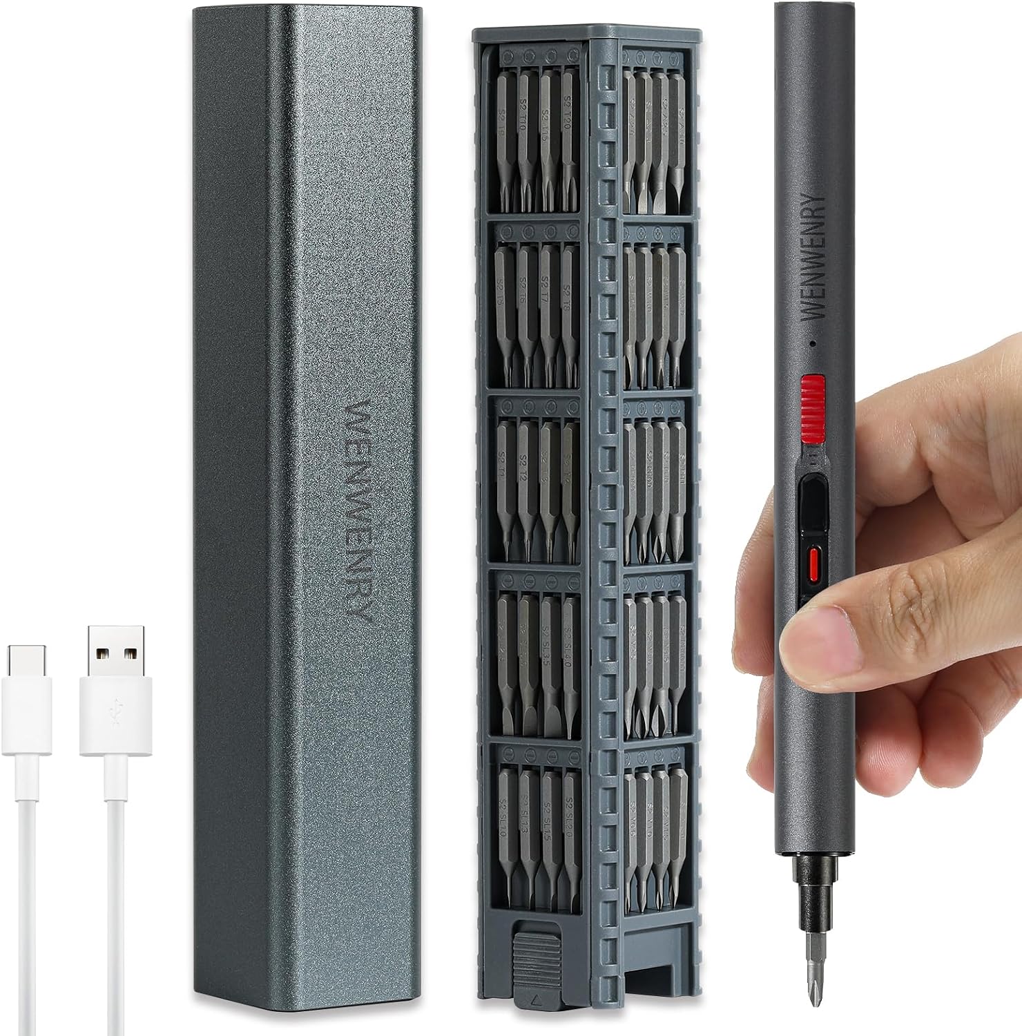 Wenwenry Mini Electric Screwdrivers (72-Bit Set
