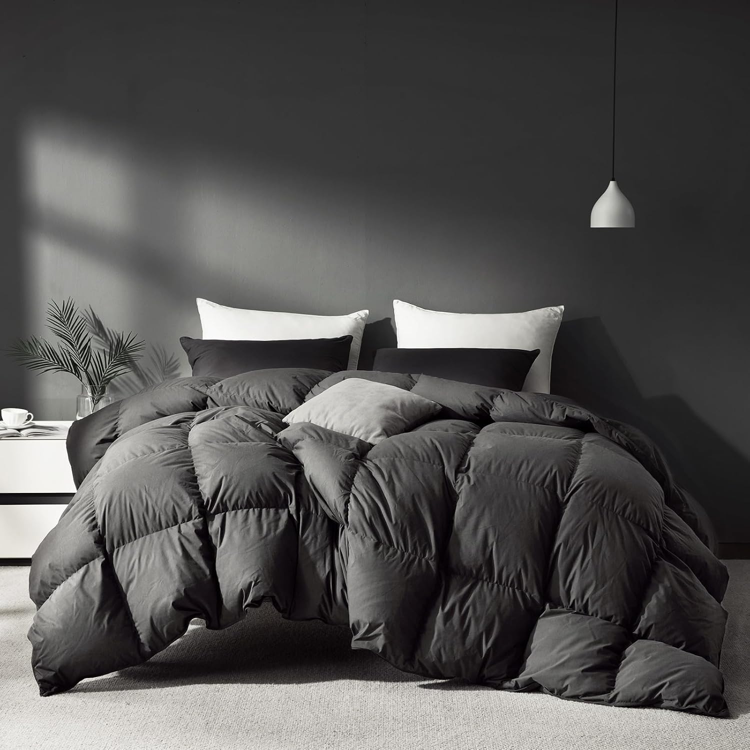 Saisier Grey Goose Down Comforters