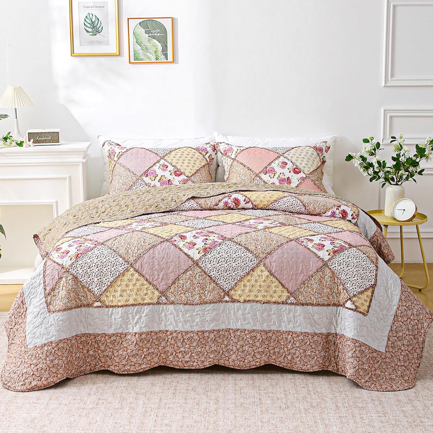 Yumhjika Patchwork Queen Quilts