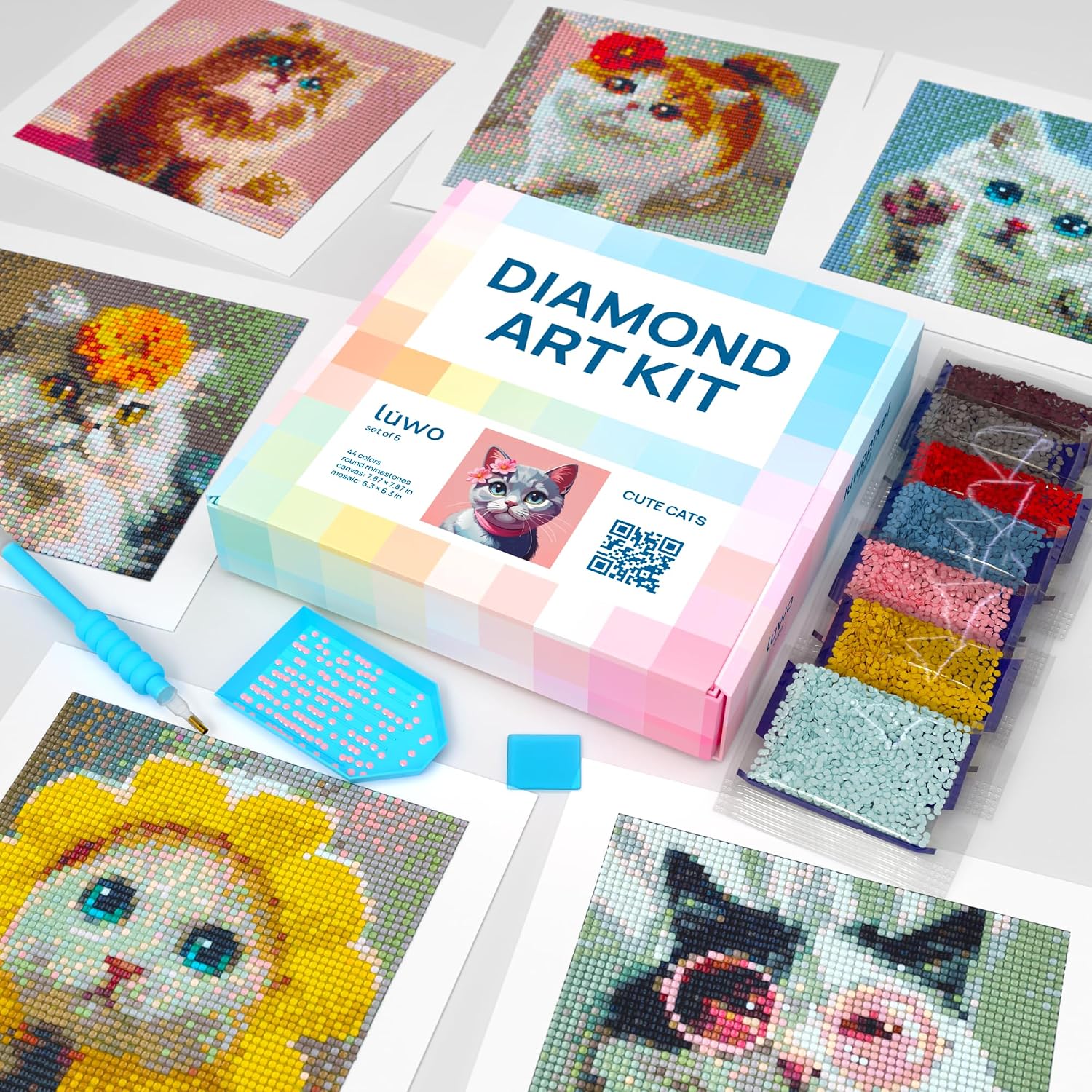 LuwoArte Japanese Cat Painting Kits