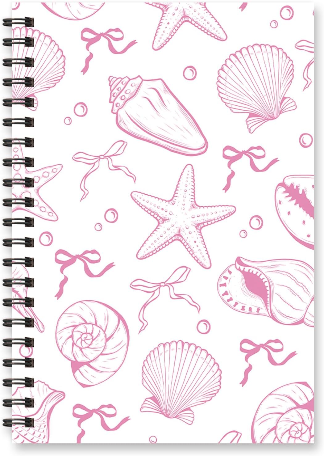 Wxiben Pink Seashell Notebooks
